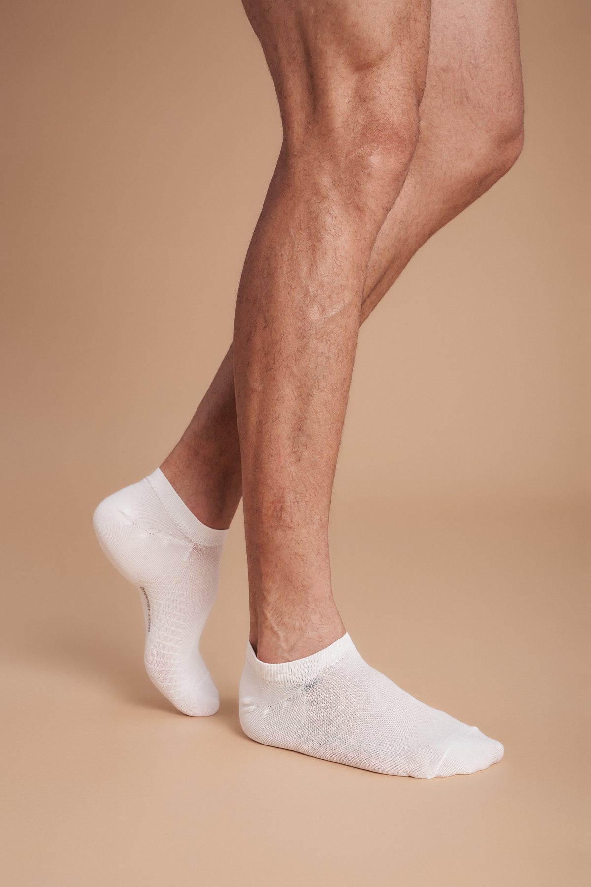 6-Pack Men's Antibacterial Massage Ankle Socks — low ankle cut and side profile