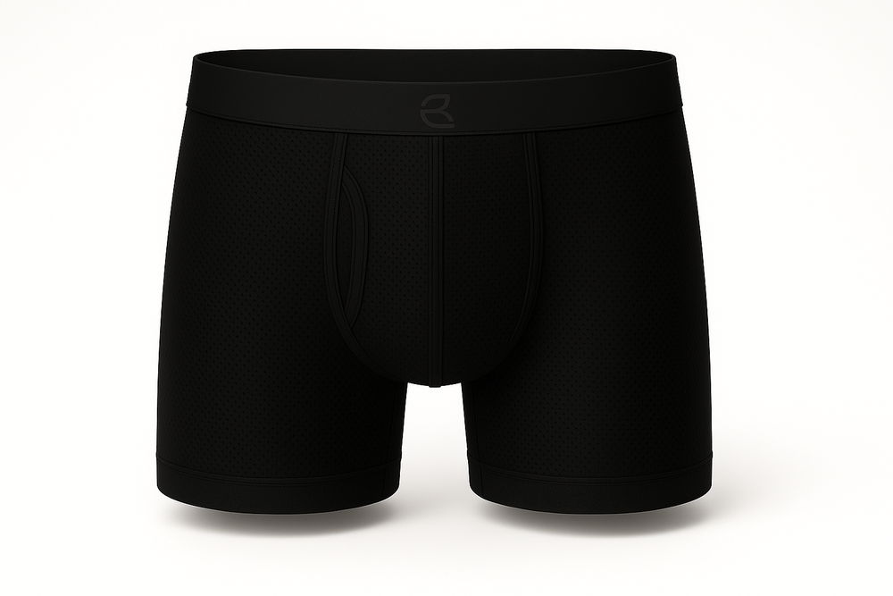 Breevar men's mesh all-day boxer brief black