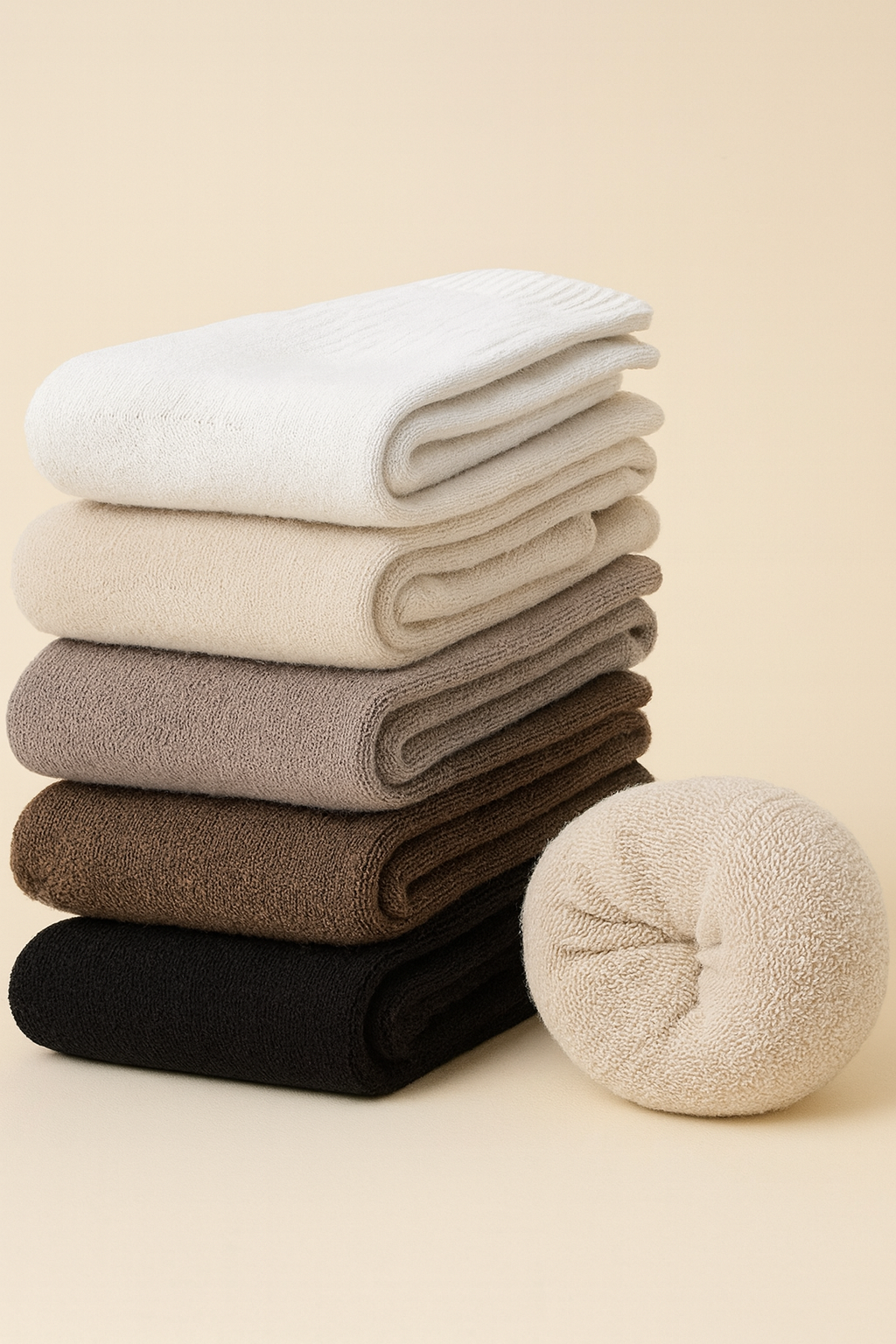 5 Pairs Women's Merino Wool Crew Socks | Breevar Design