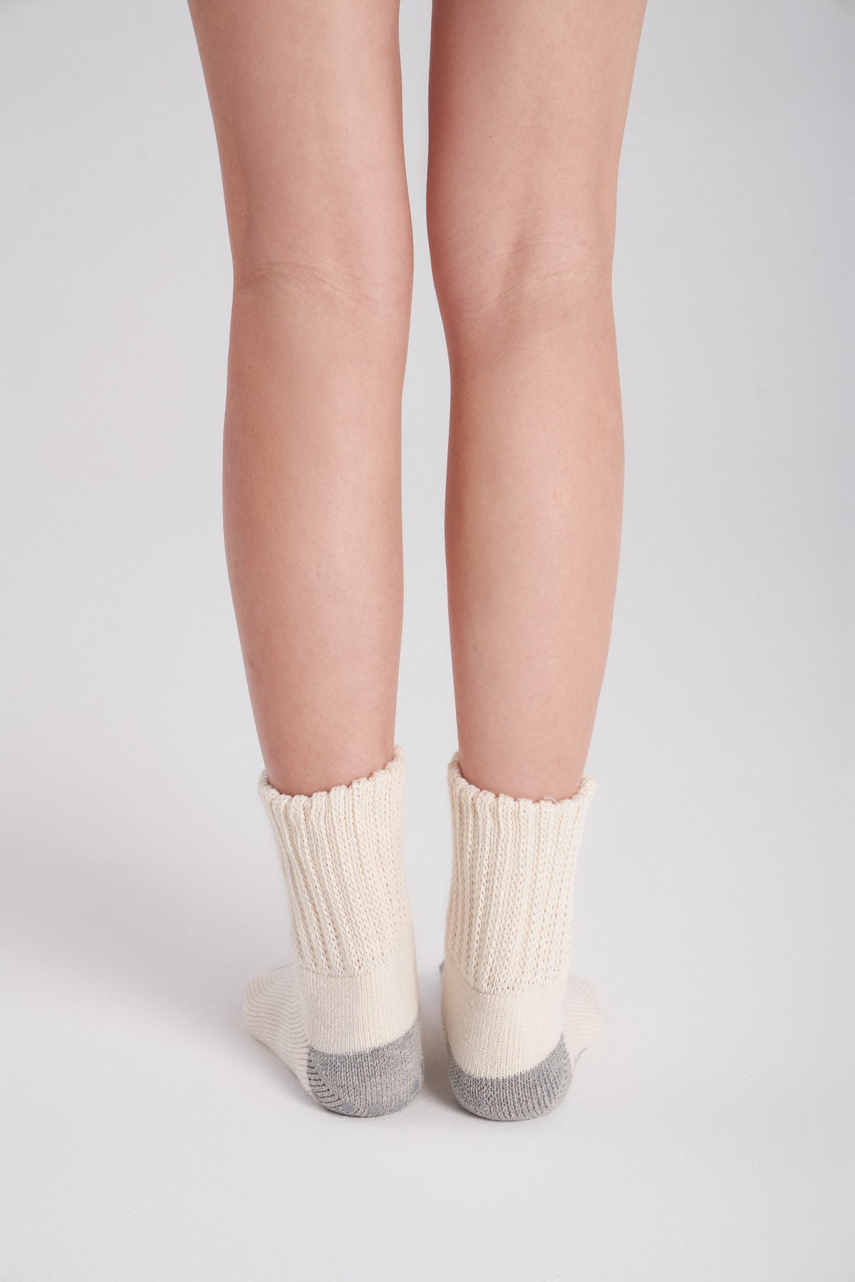 12-Pack Women's Work From Home Socks with Relaxed Cuff and Non-Slip Grip — relaxed ribbed cuff