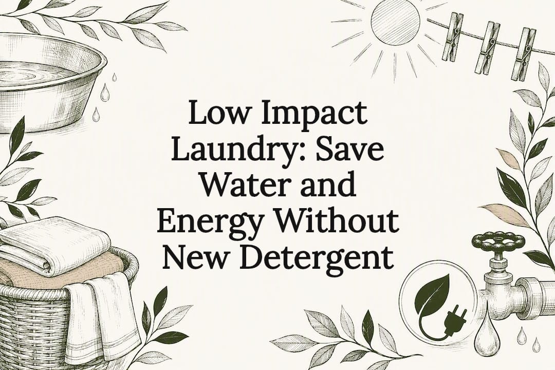 Decorative low impact laundry title card