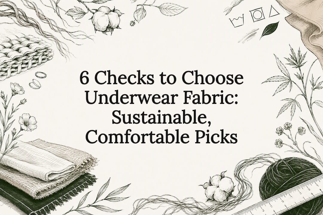Decorative underwear fabric guide title card
