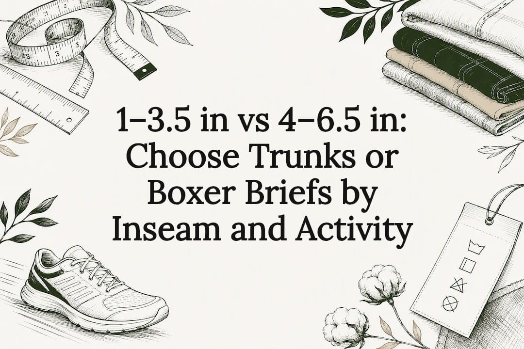 Decorative inseam comparison title card