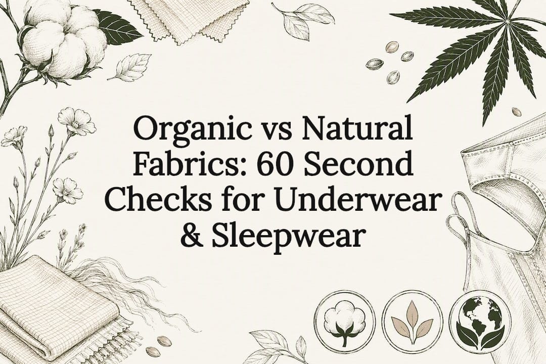 Decorative organic fabric title card