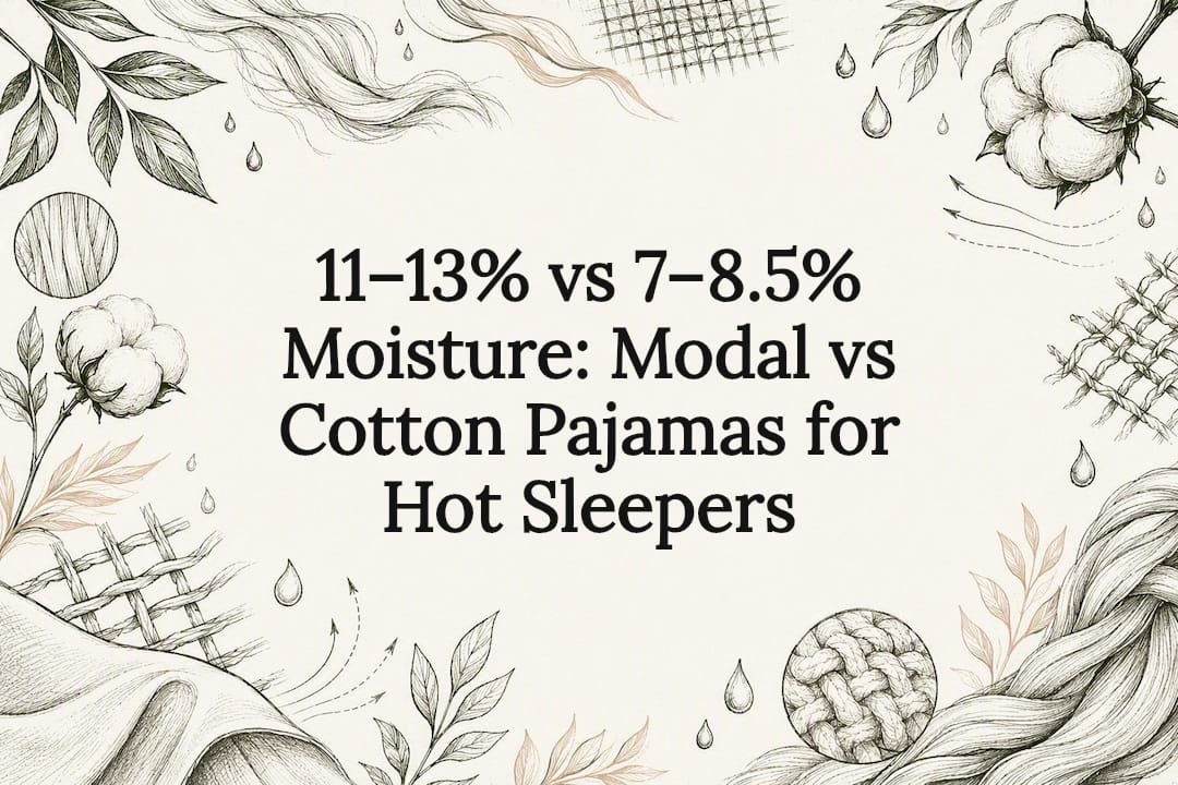 Modal and cotton textile title card illustration