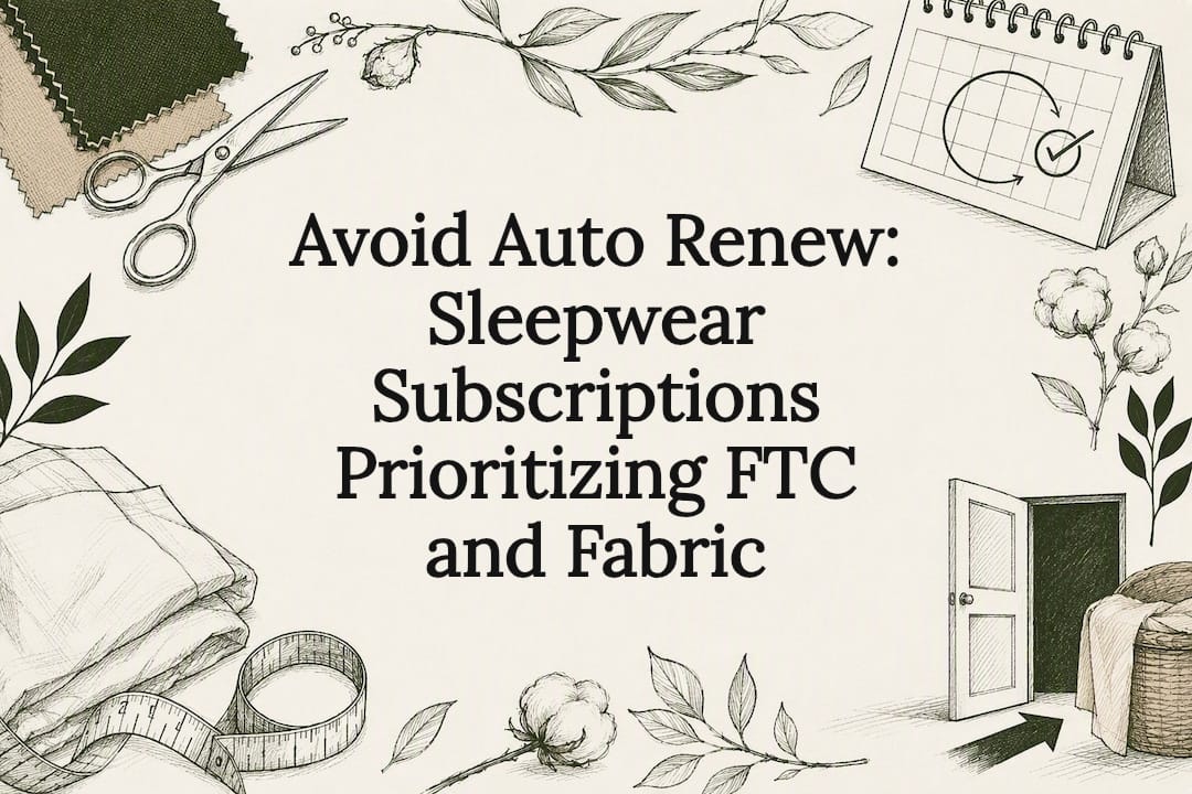 Sleepwear subscription guide title card