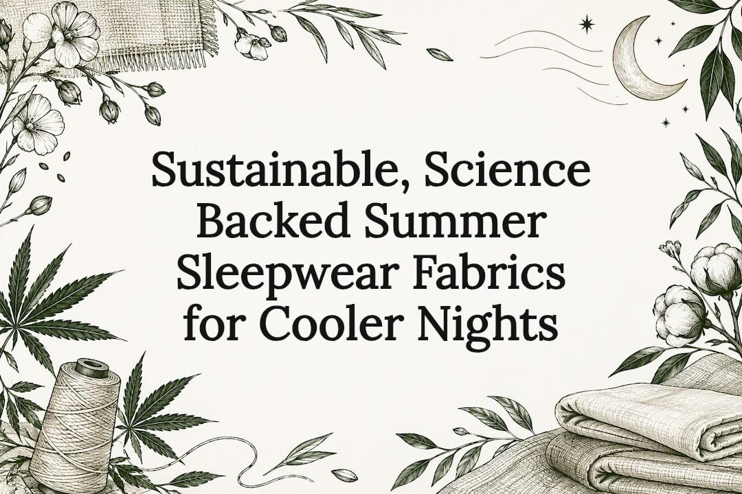 Decorative summer sleepwear fabric title card