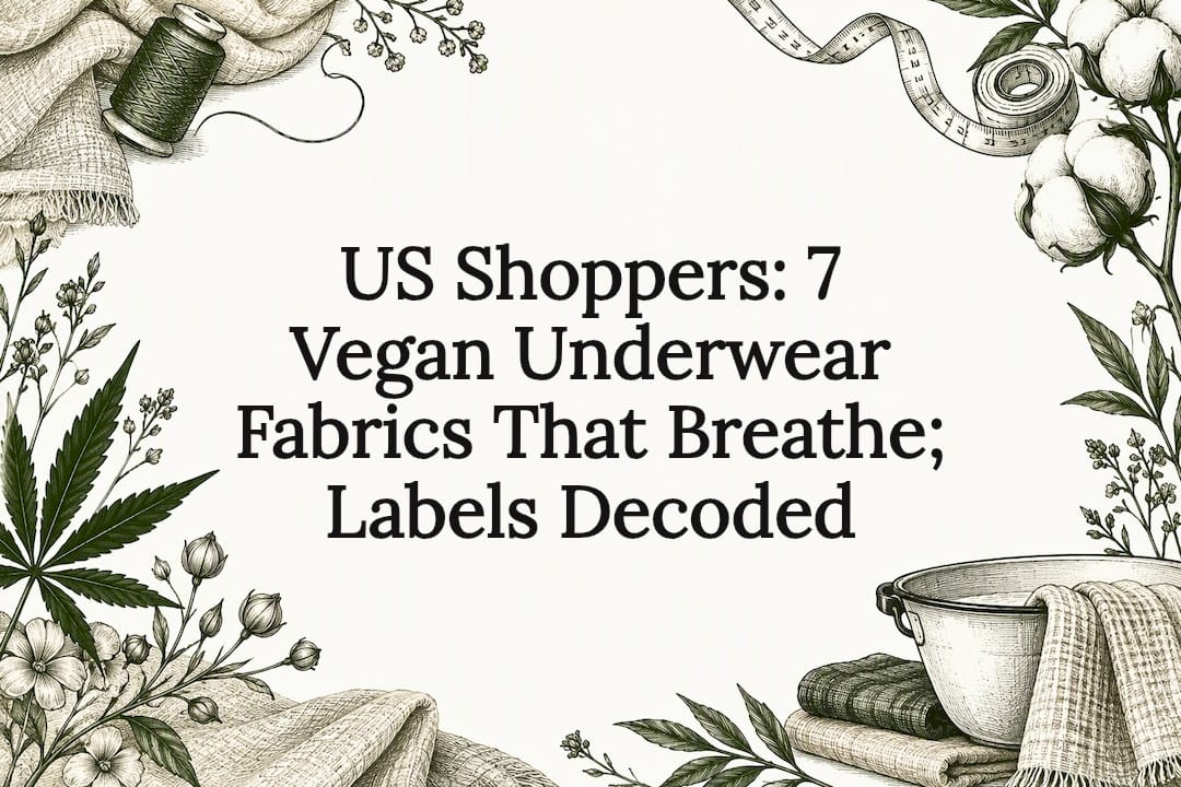 Decorative vegan fabric title card