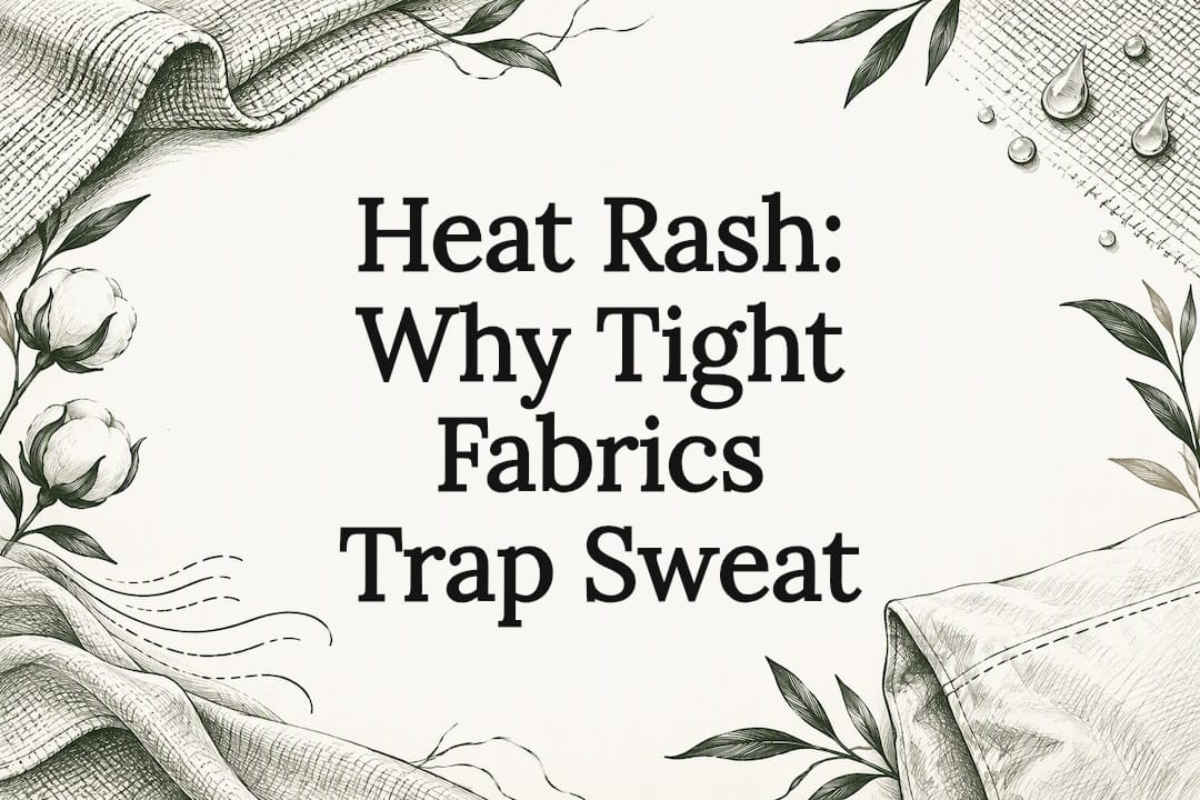 Hand-drawn fabric and sweat title card