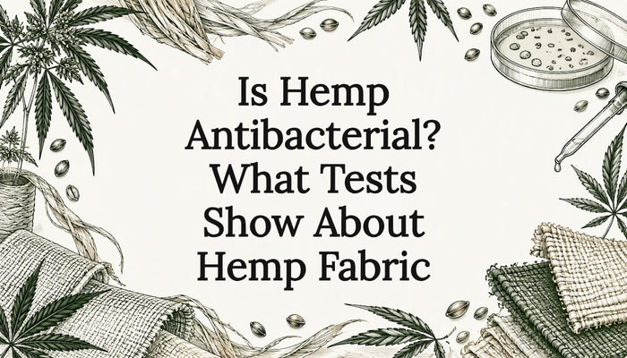 Hemp fiber and fabric test title card