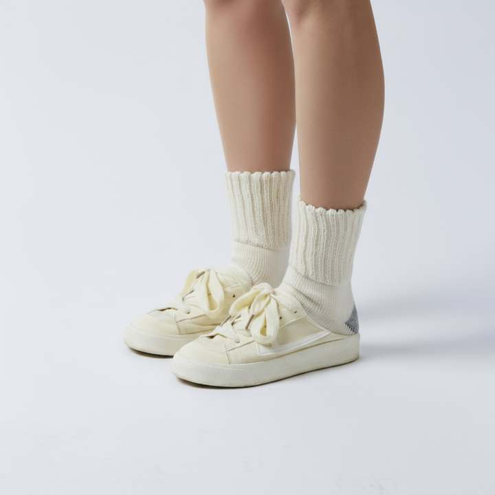 Women's Work From Home Socks with Relaxed Cuff and Non-Slip Grip