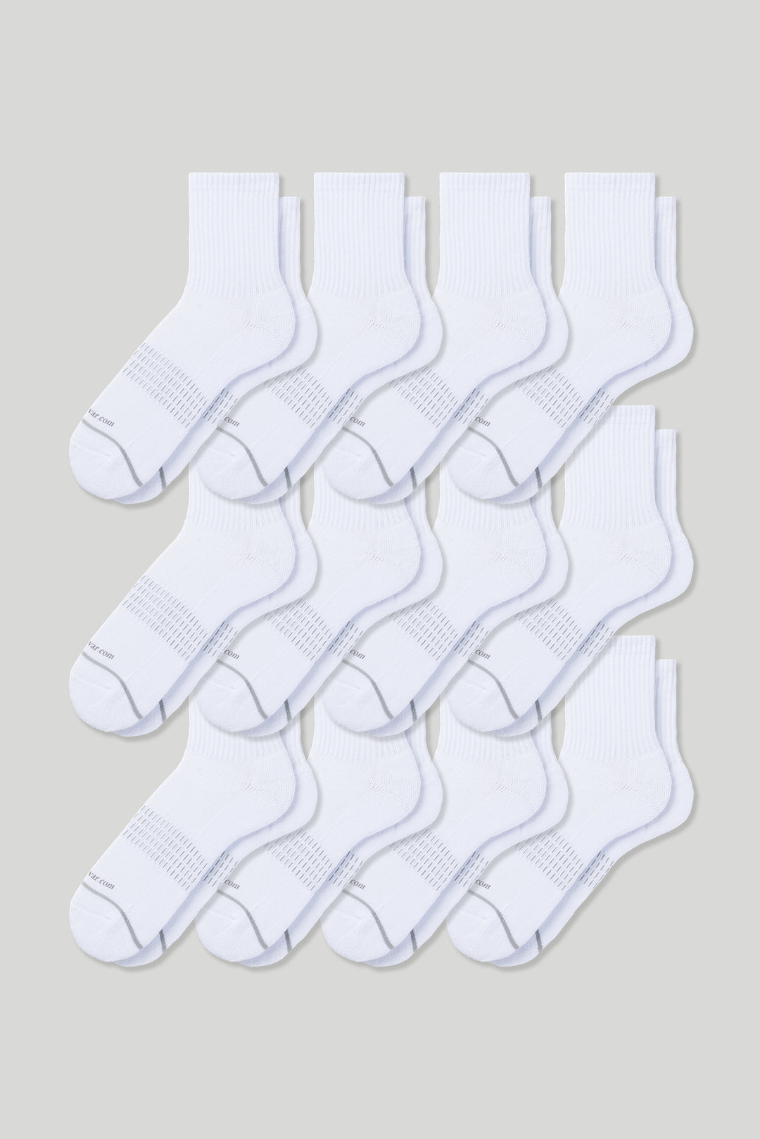 Set of three pairs of 3D sport socks with cushioned support, breathable mesh design, and moisture-wicking fabric—ideal for running, training, and daily workouts.