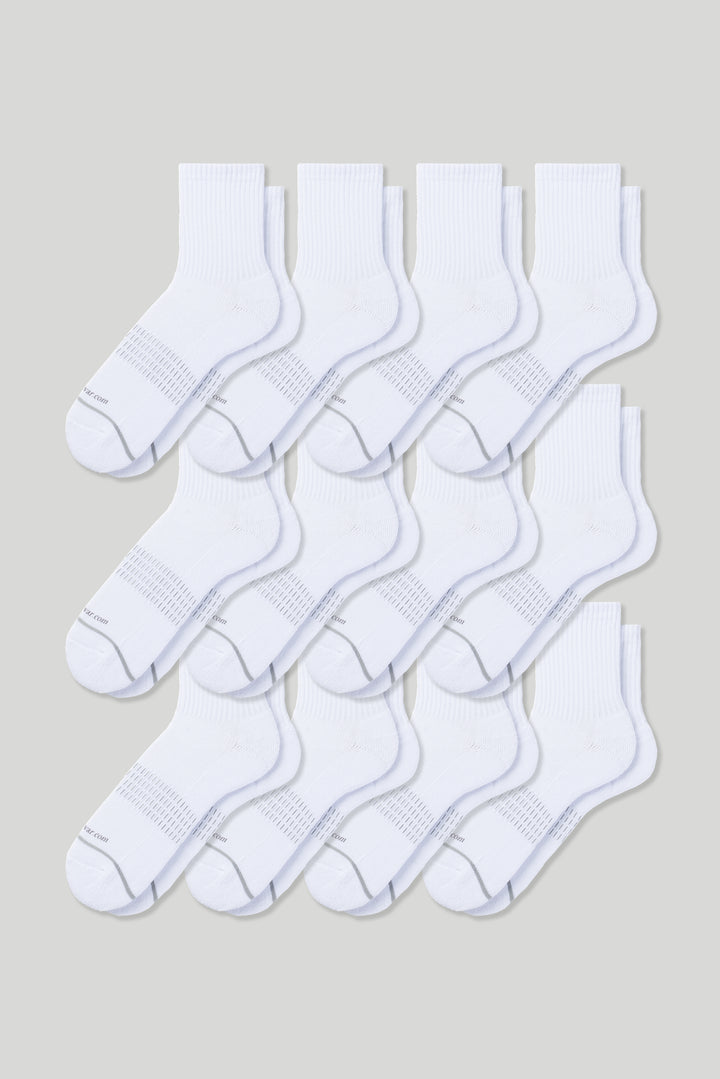 Set of three pairs of 3D sport socks with cushioned support, breathable mesh design, and moisture-wicking fabric—ideal for running, training, and daily workouts.