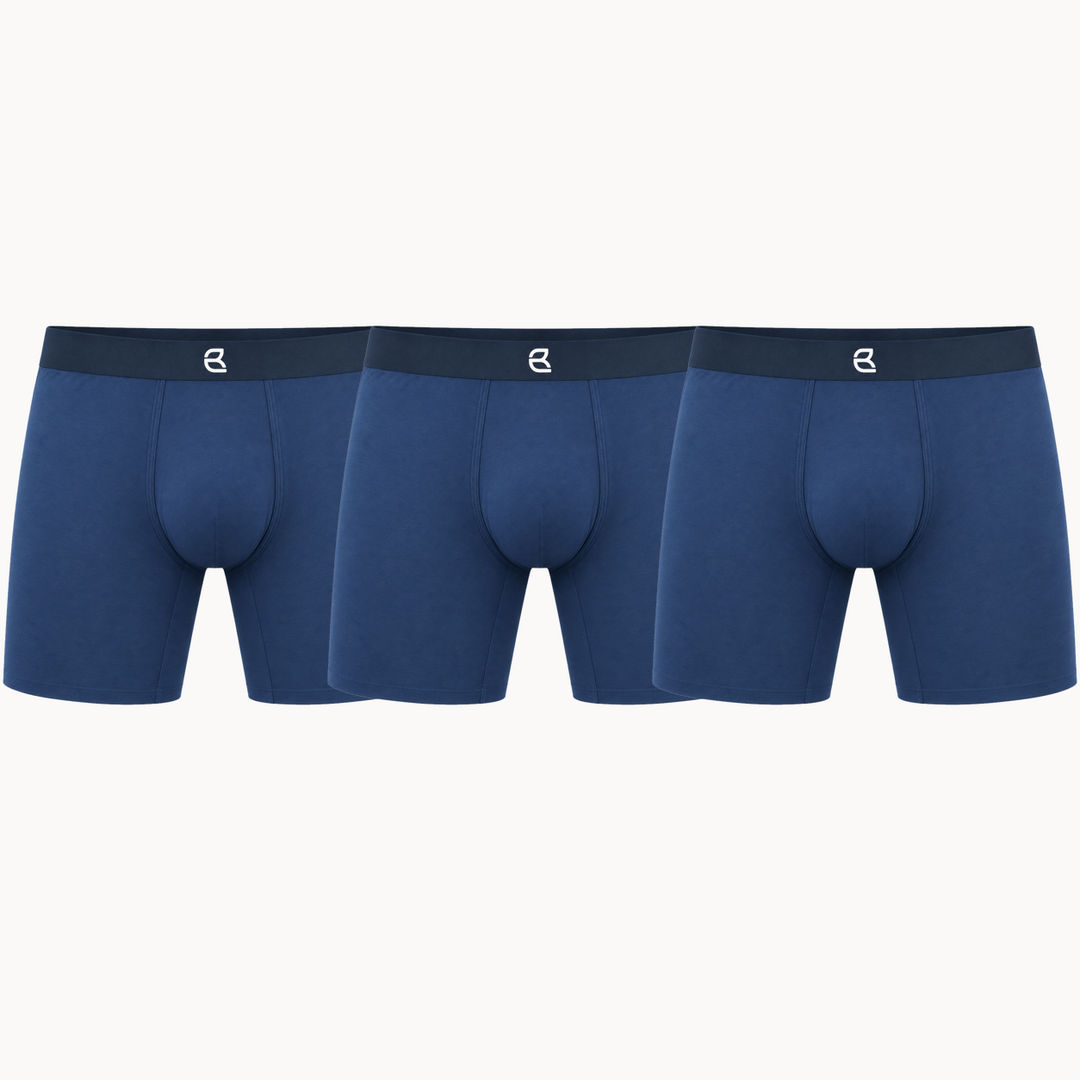 3-Pack Men’s Seamless Anti-Chafe Long Boxer Brief