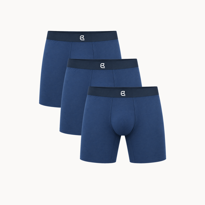 3-Pack Men’s Seamless Anti-Chafe Long Boxer Brief