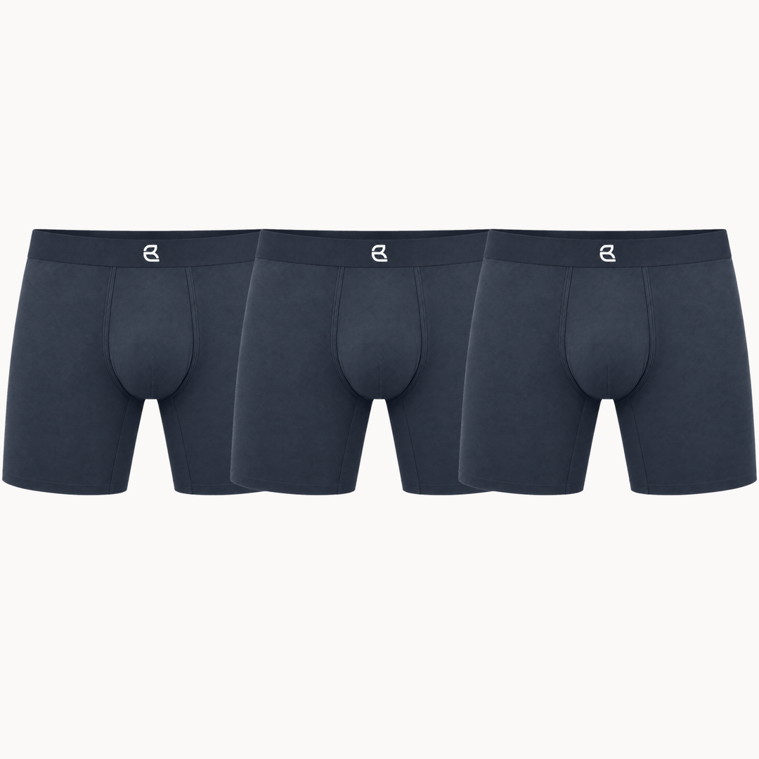 3-Pack Men’s Seamless Anti-Chafe Long Boxer Brief