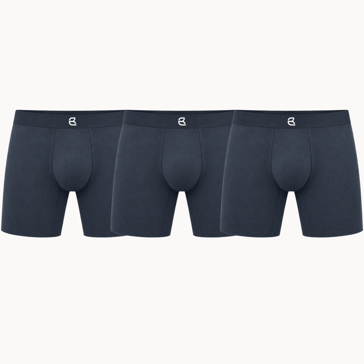 3-Pack Men’s Seamless Anti-Chafe Long Boxer Brief