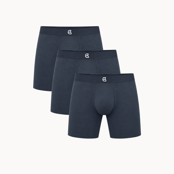 3-Pack Men’s Seamless Anti-Chafe Long Boxer Brief