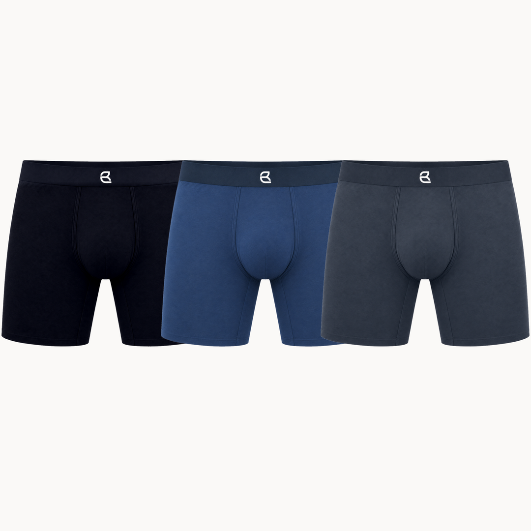 3-Pack Men’s Seamless Anti-Chafe Long Boxer Brief