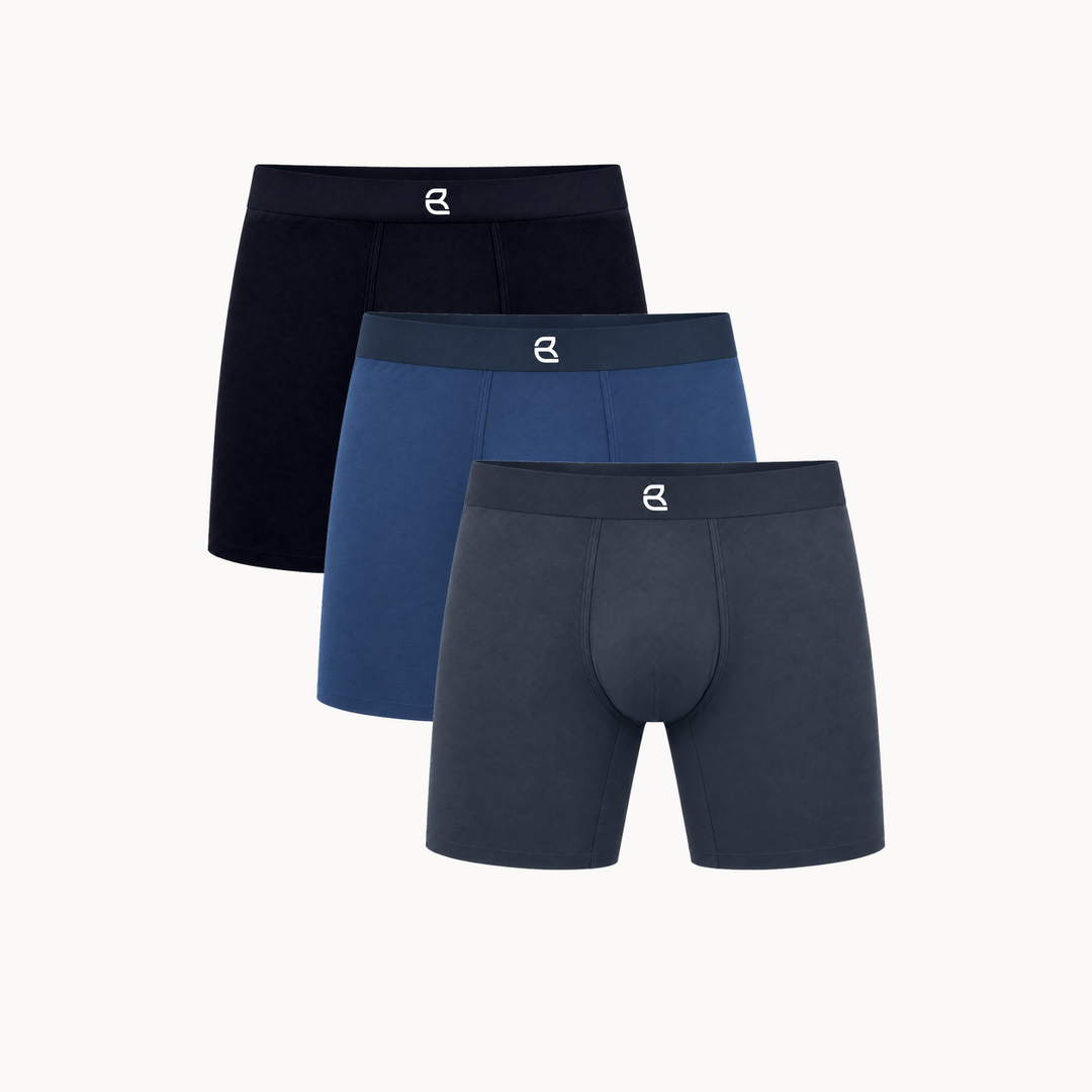3-Pack Men’s Seamless Anti-Chafe Long Boxer Brief