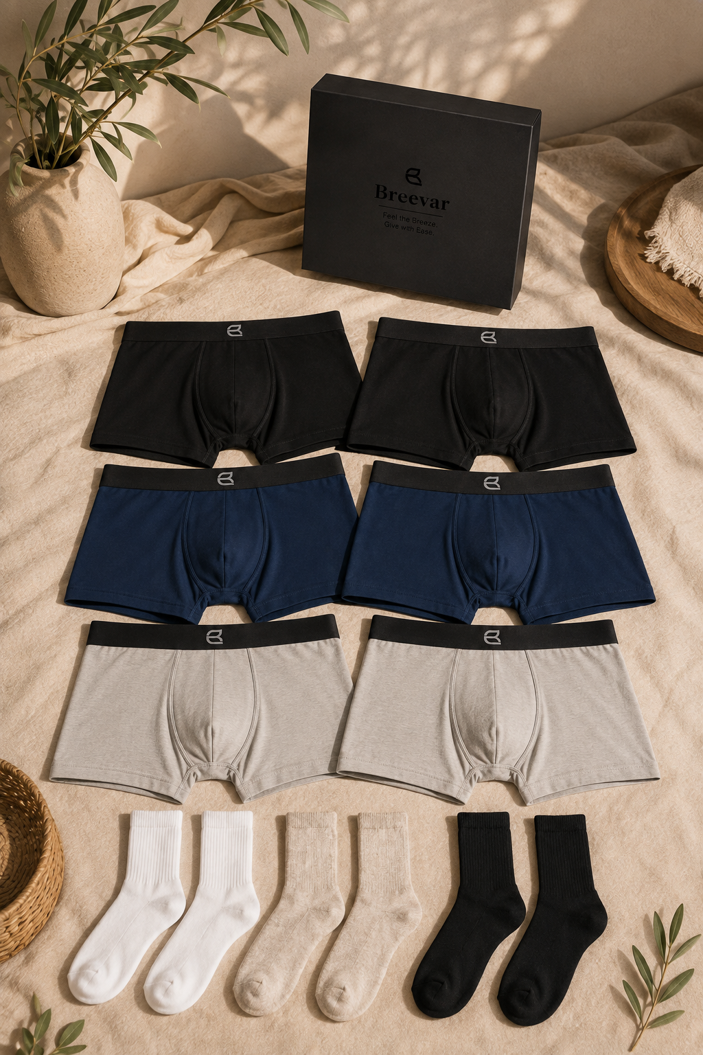 Naturally Better Underwear & Socks Deluxe Gift Box