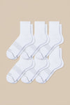 Set of three pairs of 3D sport socks with cushioned support, breathable mesh design, and moisture-wicking fabric—ideal for running, training, and daily workouts.