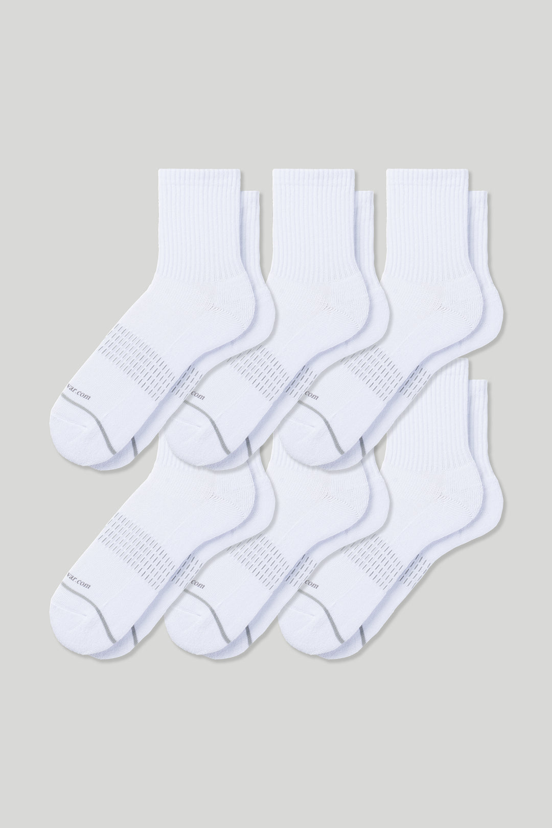 Set of three pairs of 3D sport socks with cushioned support, breathable mesh design, and moisture-wicking fabric—ideal for running, training, and daily workouts.