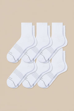 Set of three pairs of 3D sport socks with cushioned support, breathable mesh design, and moisture-wicking fabric—ideal for running, training, and daily workouts.