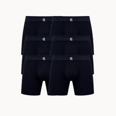 6-Pack Men’s Seamless Anti-Chafe Long Boxer Brief