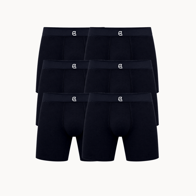 6-Pack Men’s Seamless Anti-Chafe Long Boxer Brief