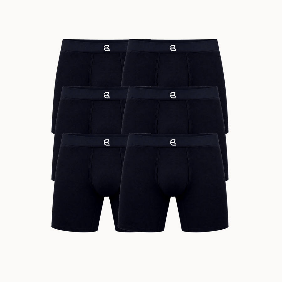 6-Pack Men’s Seamless Anti-Chafe Long Boxer Brief
