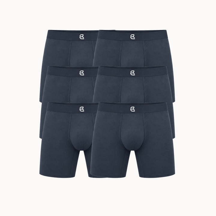 6-Pack Men’s Seamless Anti-Chafe Long Boxer Brief