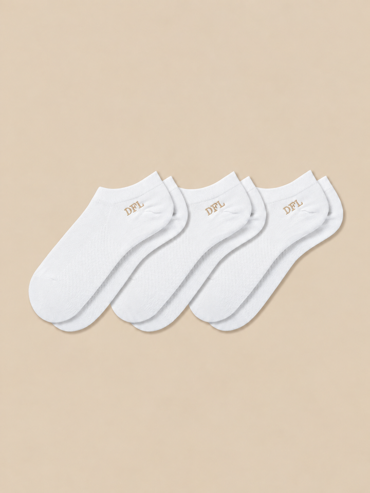 3-Pack Men's Antibacterial Massage Ankle Socks