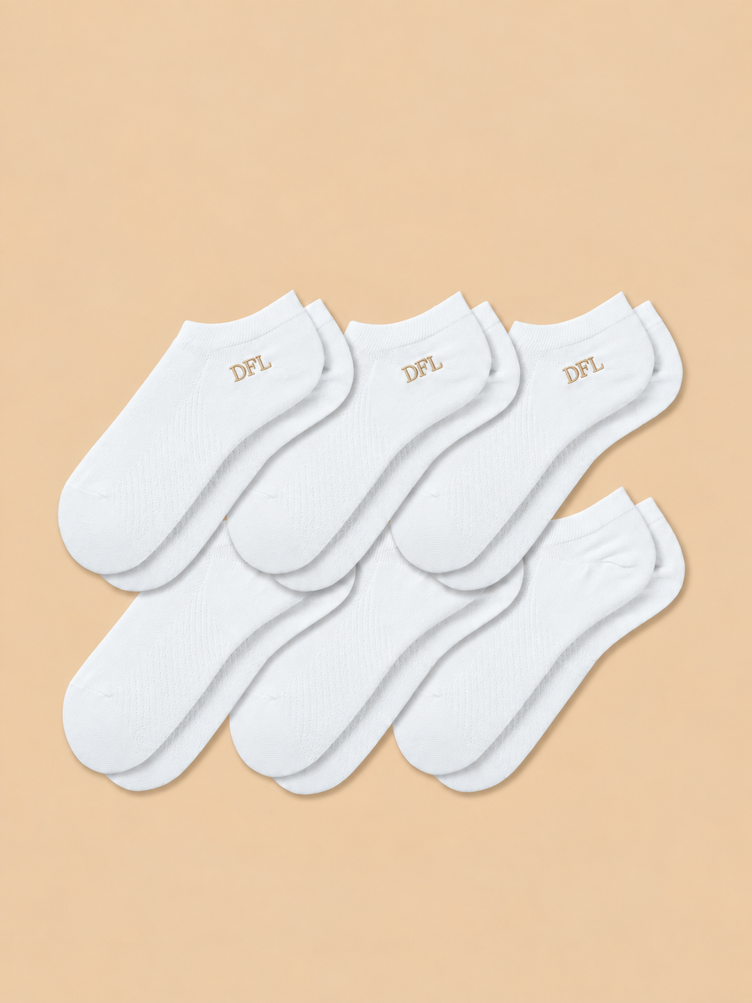 6-Pack Men's Antibacterial Massage Ankle Socks