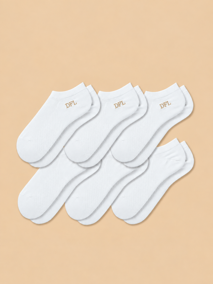 6-Pack Men's Antibacterial Massage Ankle Socks