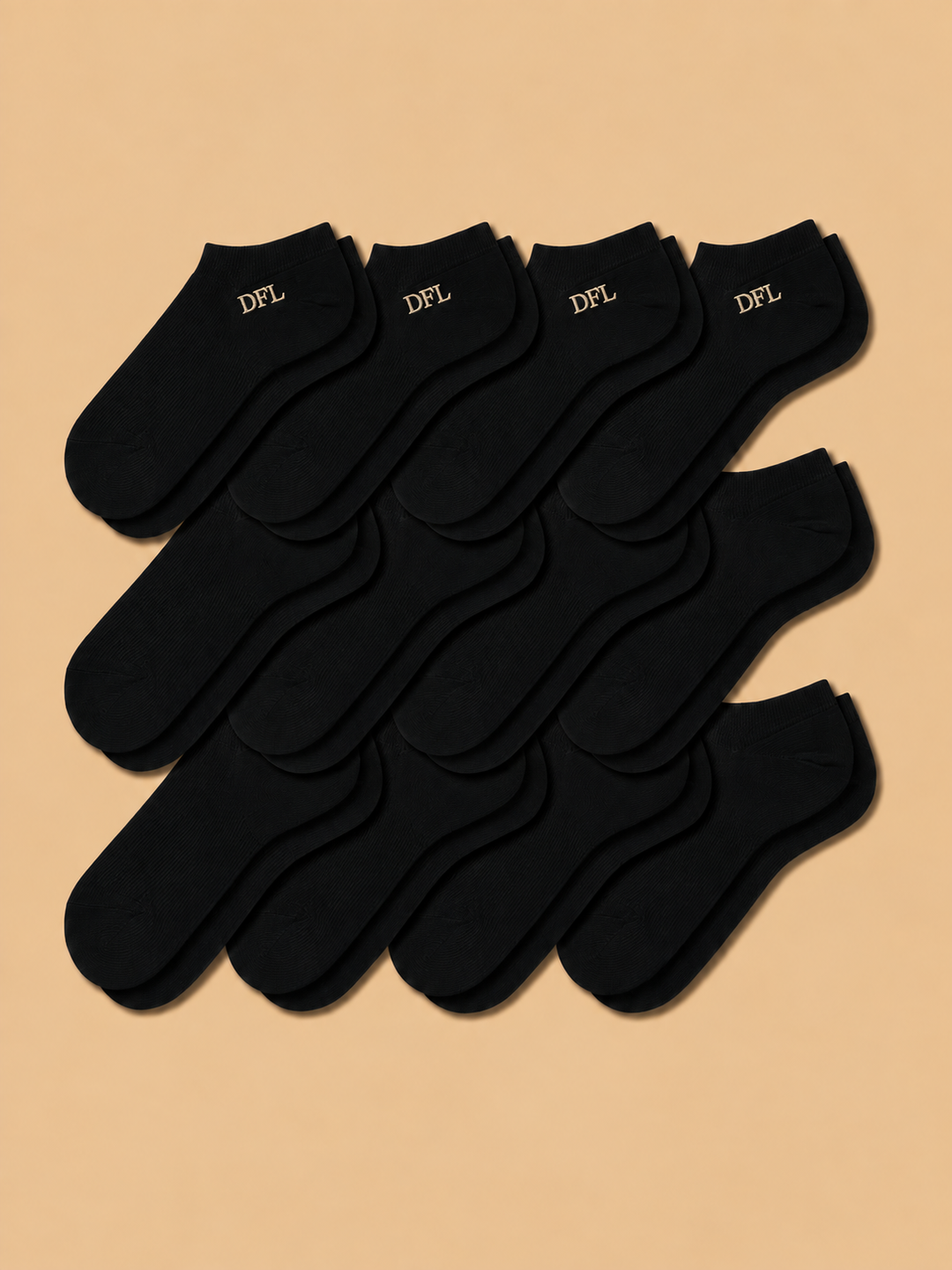 12-Pack Women's Antibacterial Massage Ankle Socks