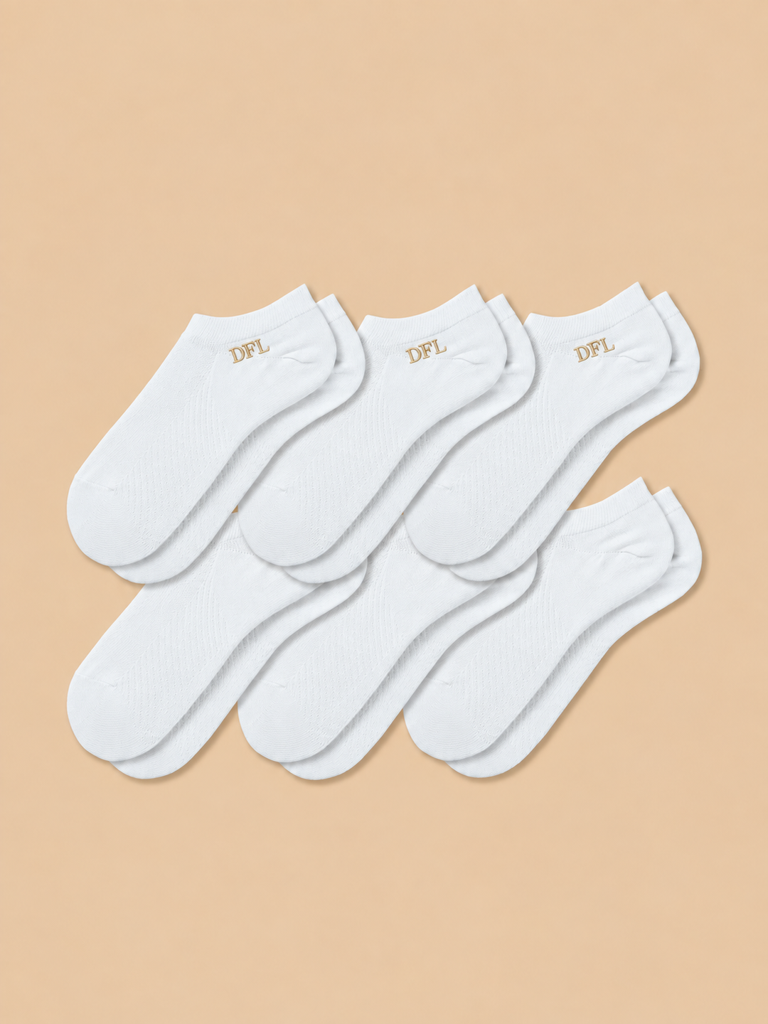 6-Pack Women's Antibacterial Massage Ankle Socks