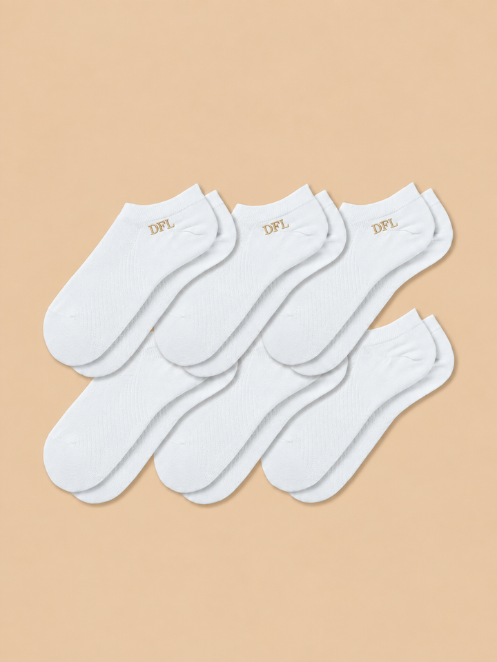 6-Pack Women's Antibacterial Massage Ankle Socks