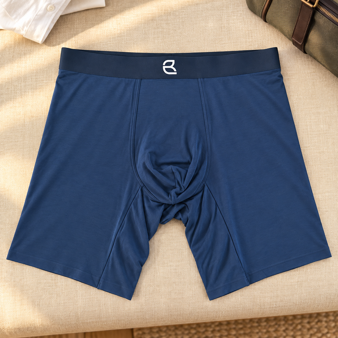 Men’s Seamless Anti-Chafe Long Boxer Brief