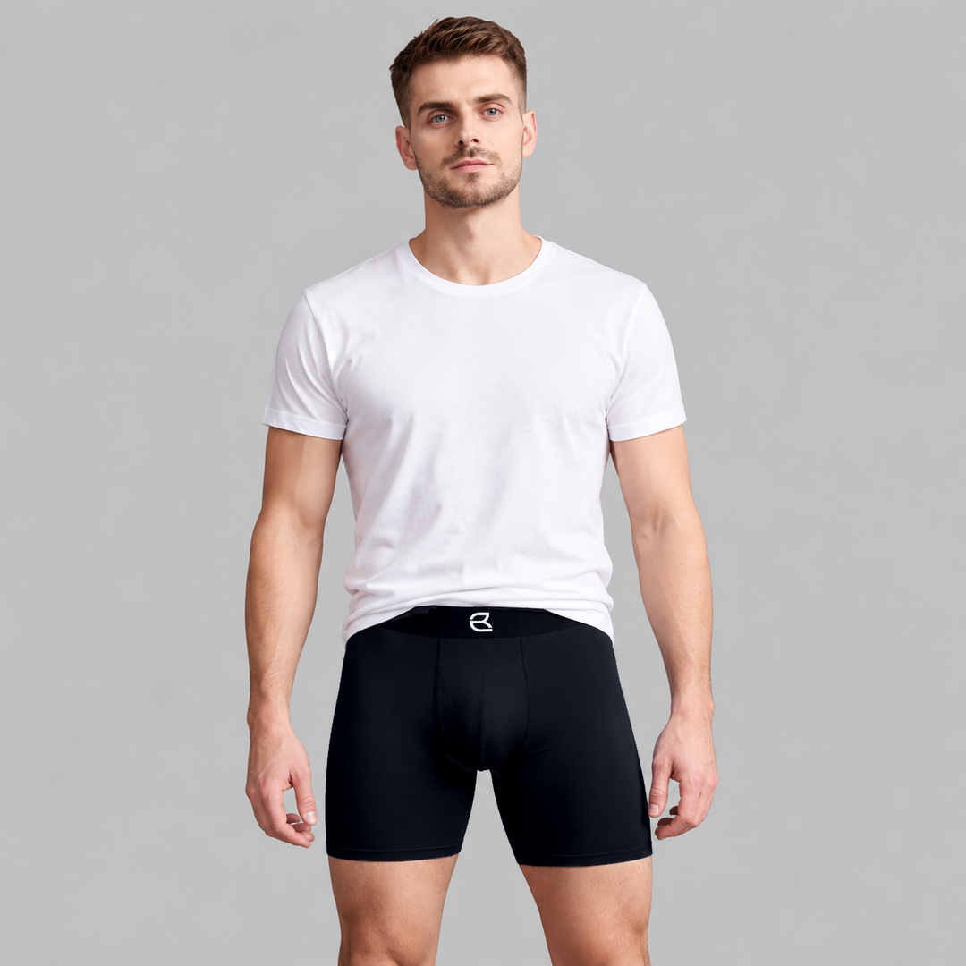 3-Pack Men’s Seamless Anti-Chafe Long Boxer Brief