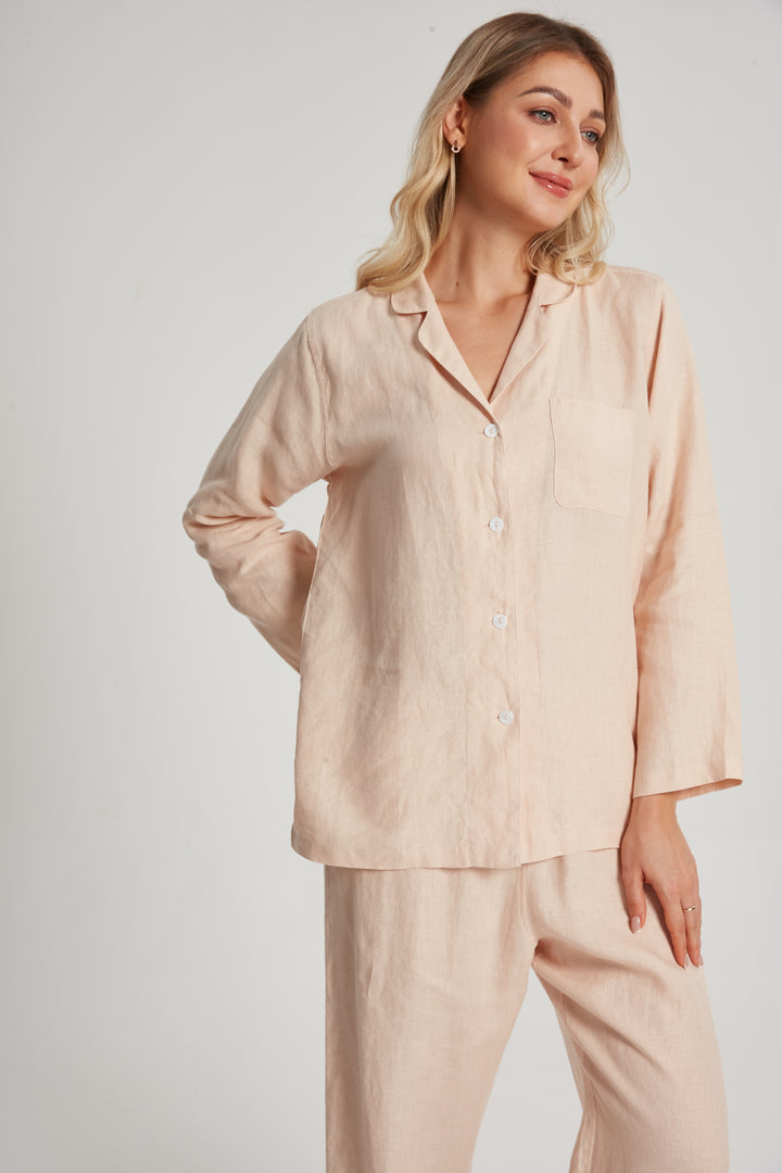 Breevar Women's Hemp Sleepwear Pink