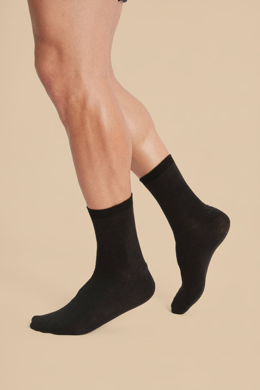 Breevar men's hemp socks dusky black