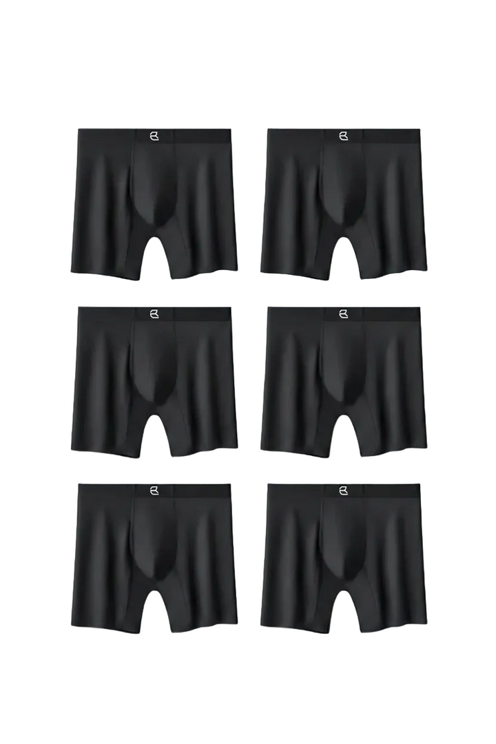 6-Pack Men's Modal Performance Long Boxer Brief