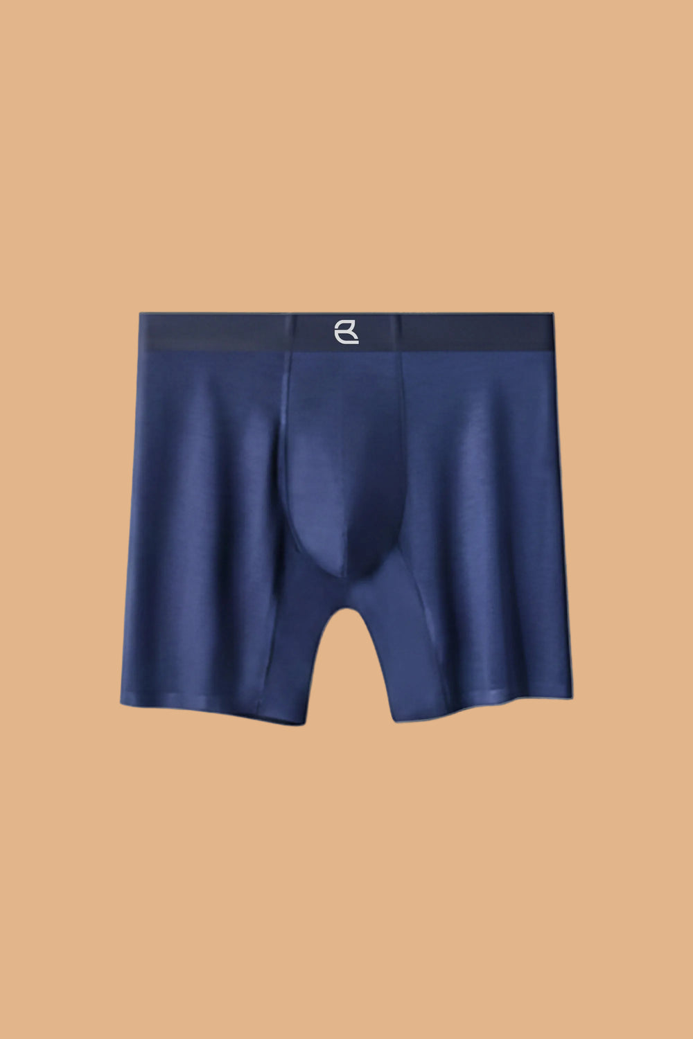 Breevar Men's Modal Performance Long Boxer Brief blue