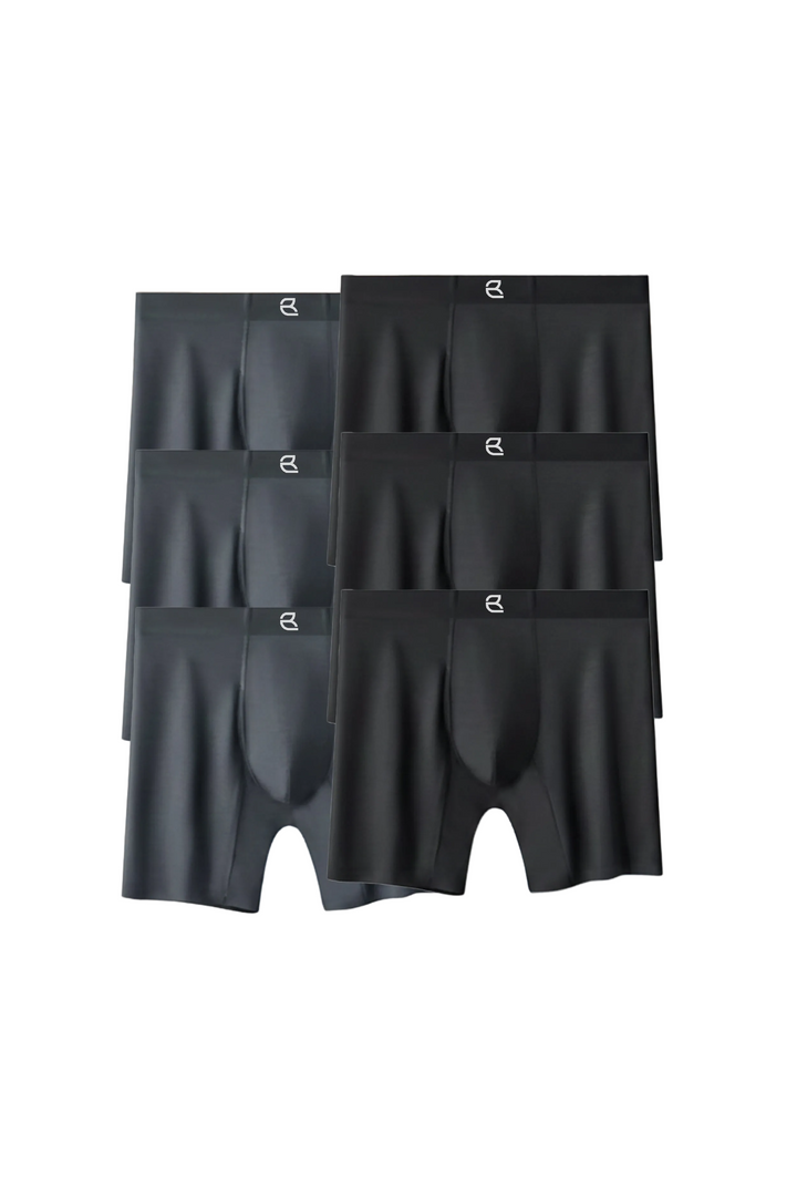 6-Pack Men's Modal Performance Long Boxer Brief