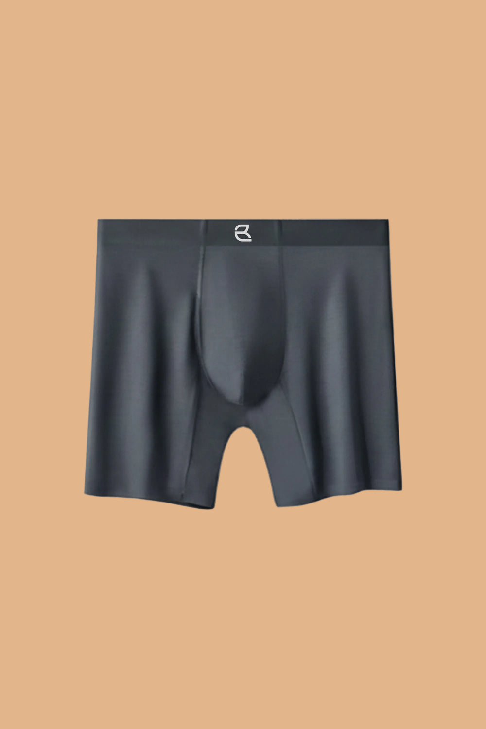 Breevar Men's Modal Performance Long Boxer Brief gray