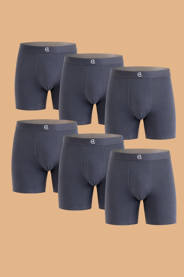 6-pack Men’s Seamless Anti-Chafe Long Boxer Brief