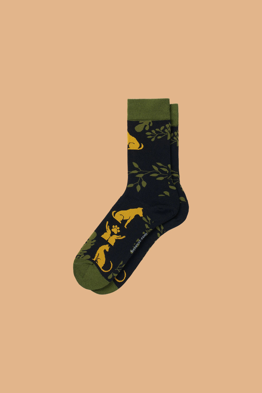 Art-inspired crew socks featuring animal designs