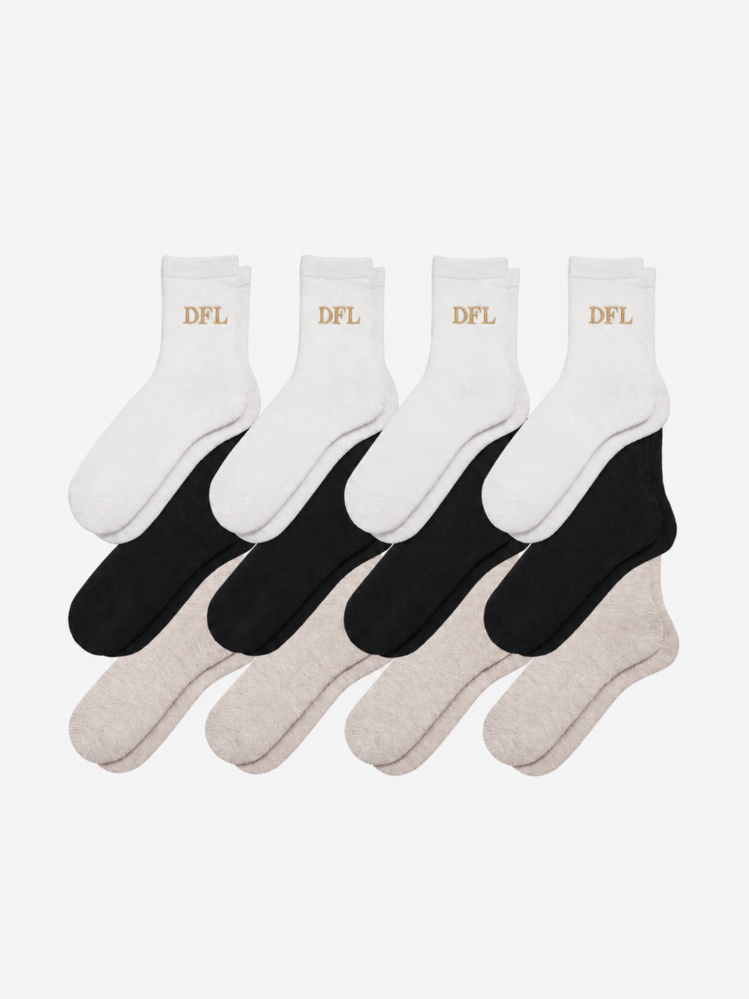 12-Pack Men's Hemp Crew Socks