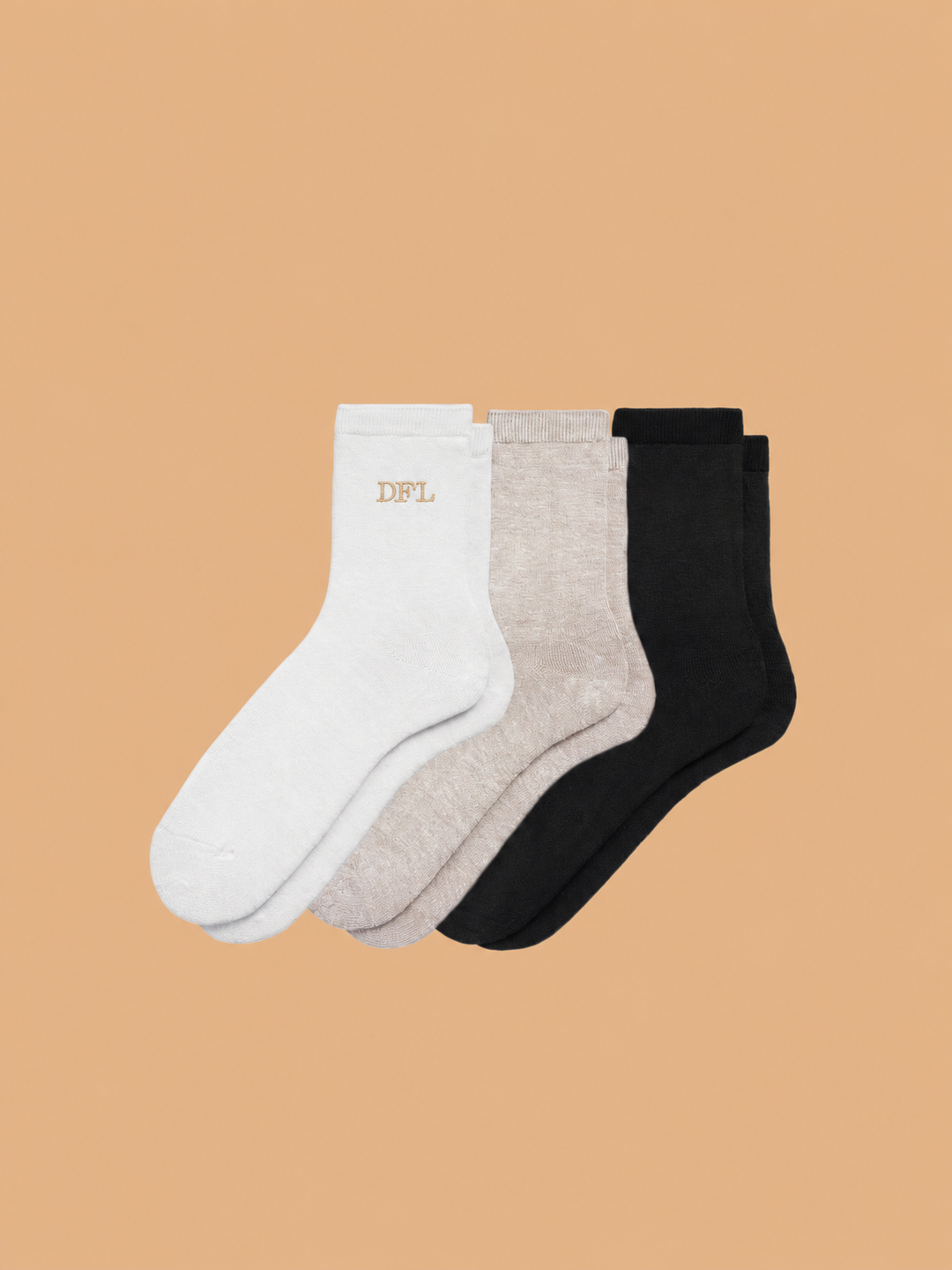 3-Pack Men's Hemp Crew Socks